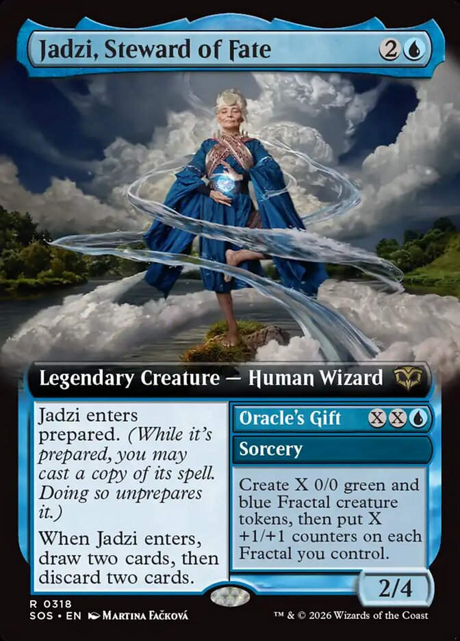 Jadzi, Steward of Fate // Oracle's Gift (SOS) (318) / Extended Art