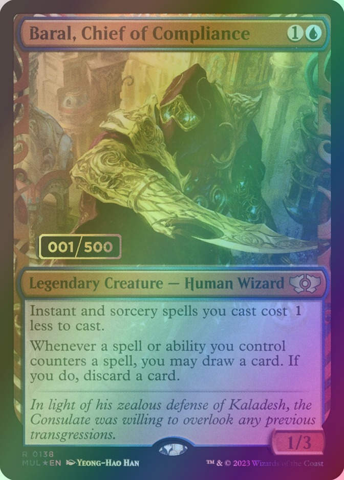 Baral, Chief of Compliance (MUL) (138z) / Serialized