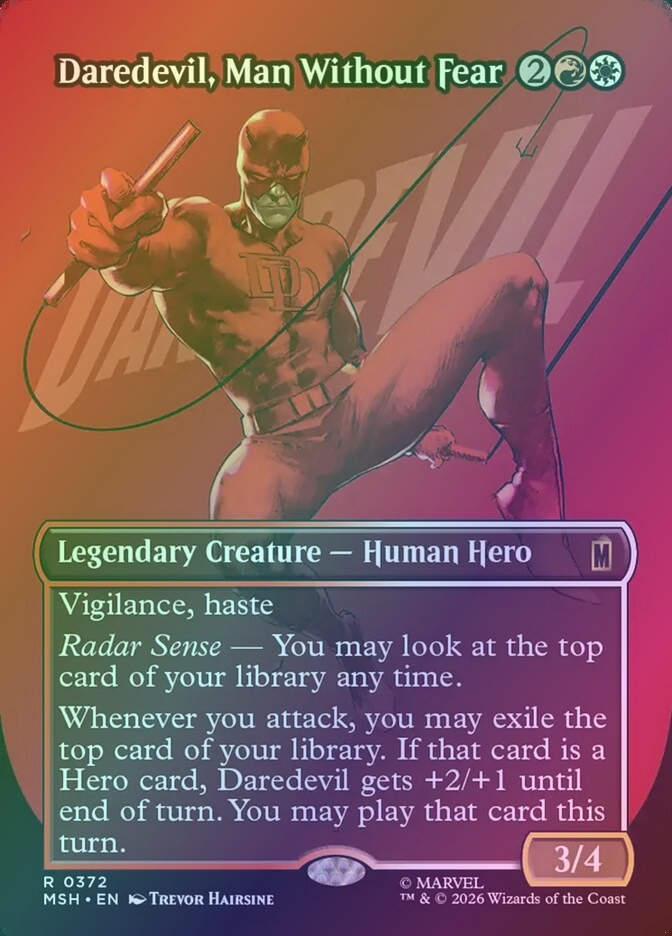 Daredevil, Man Without Fear (MSH) (372) / Borderless / Foil