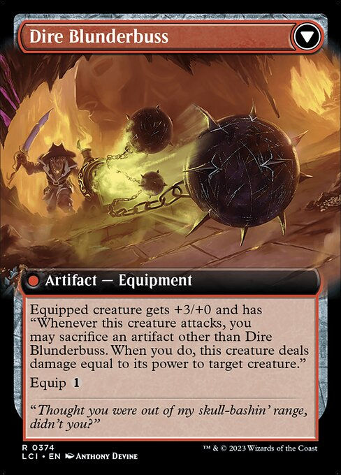 Dire Flail // Dire Blunderbuss (lci) / Extended Art — cara 2 de 2