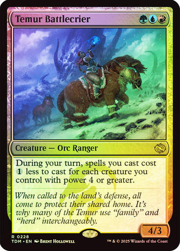 Temur Battlecrier (TDM) (228) / Foil