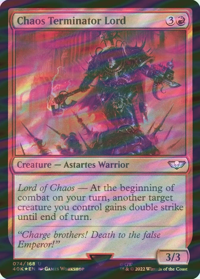 Chaos Terminator Lord (40K) (74★) / Surge Foil