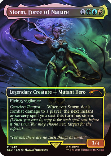 Storm, Force of Nature (SLD) (1742) / Foil / Borderless | MTG Wolf