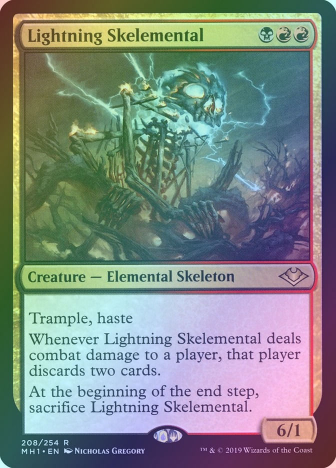 Lightning Skelemental (MH1) (208) / Foil