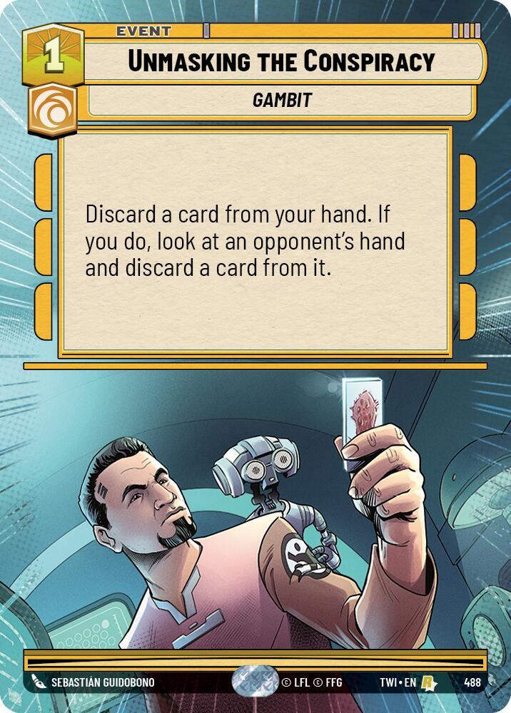 Unmasking the Conspiracy (Hyperspace) (TWI) (488) / Foil