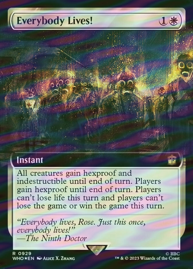Everybody Lives! (WHO) (929) / Extended Art / Surge Foil