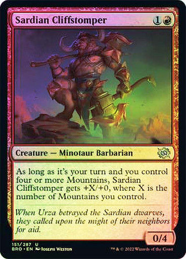 Sardian Cliffstomper (BRO) / Foil