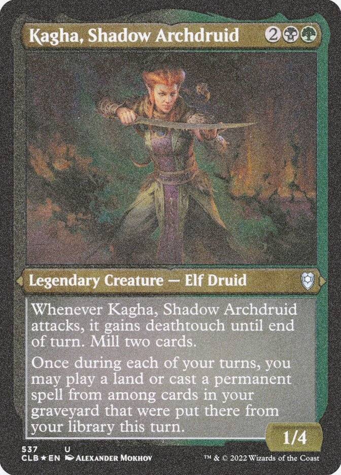 Kagha, Shadow Archdruid (CLB) (537) / Foil Etched