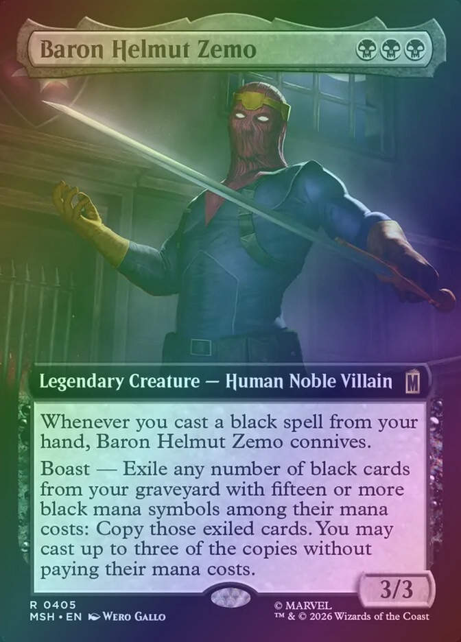 Baron Helmut Zemo (MSH) (405) / Extended Art / Foil