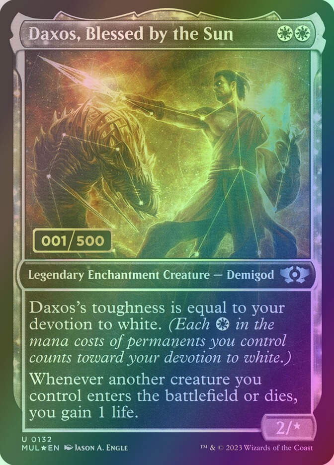 Daxos, Blessed by the Sun (MUL) (132z) / Serialized