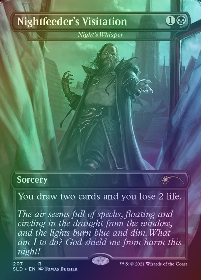 Night's Whisper (SLD) (207) / Borderless / Foil