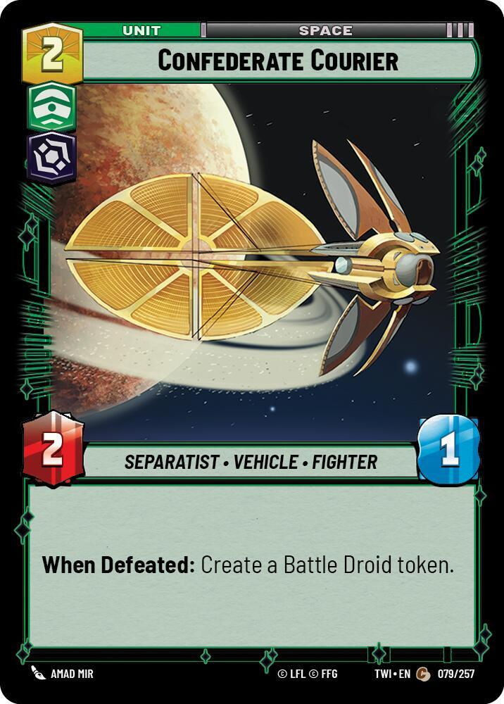 Confederate Courier (TWI) (079/257) / Foil