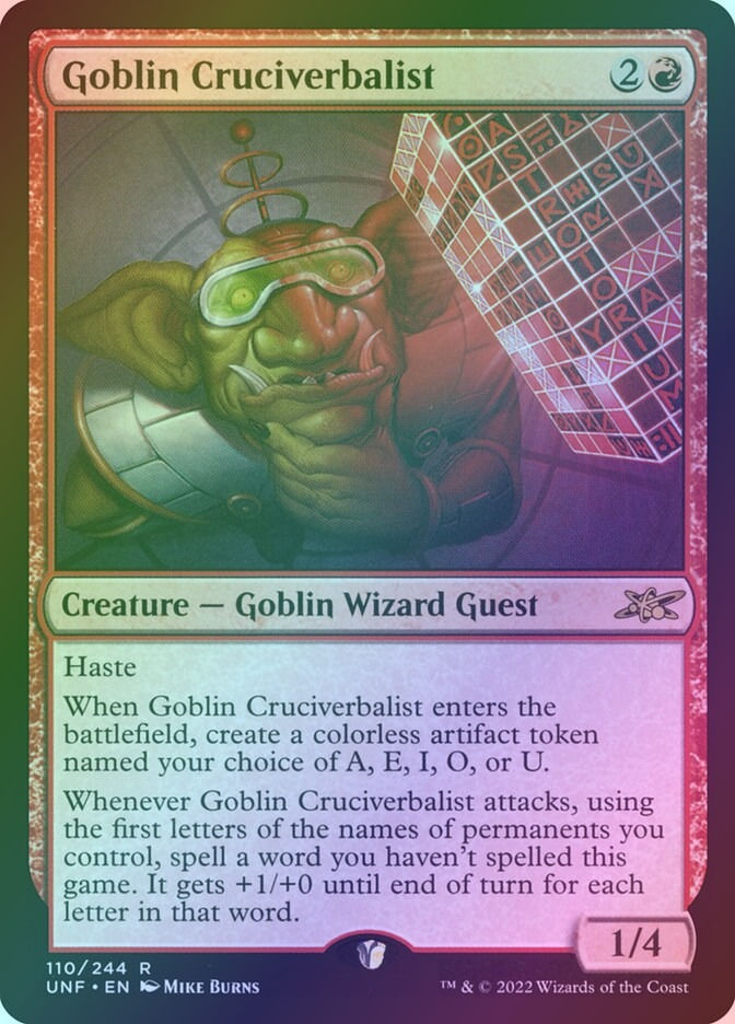 Goblin Cruciverbalist (UNF) (110) / Foil