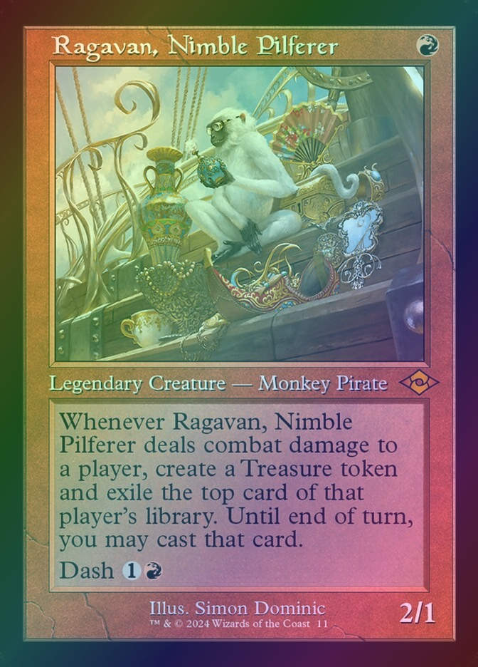 Ragavan, Nimble Pilferer (H2R) (11) / Foil