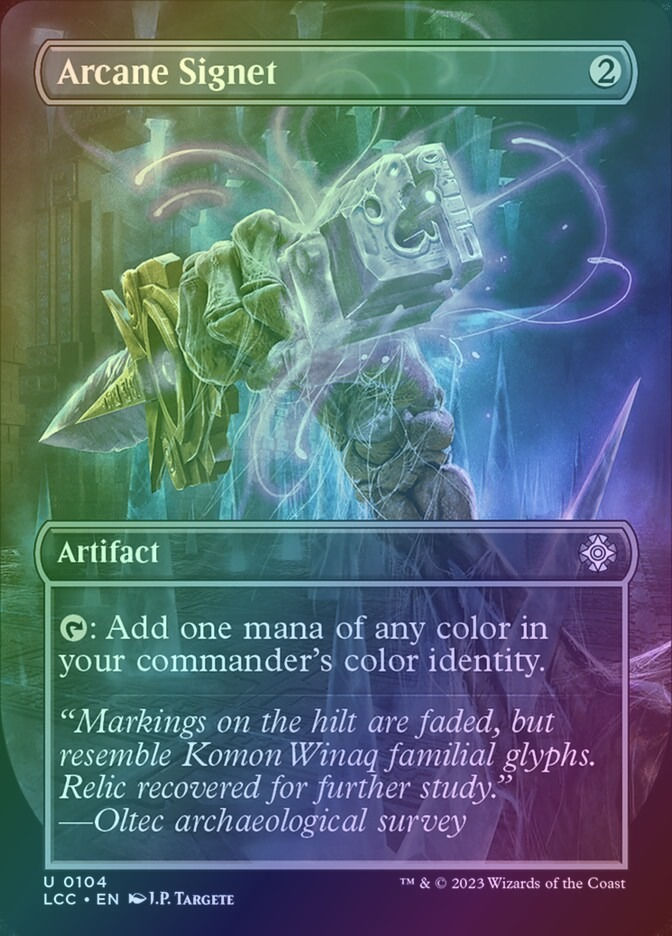Arcane Signet (LCC) (104) / Borderless / Foil
