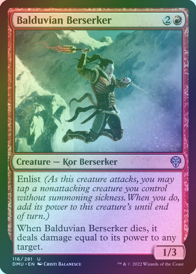 Balduvian Berserker (DMU) (116) / Foil