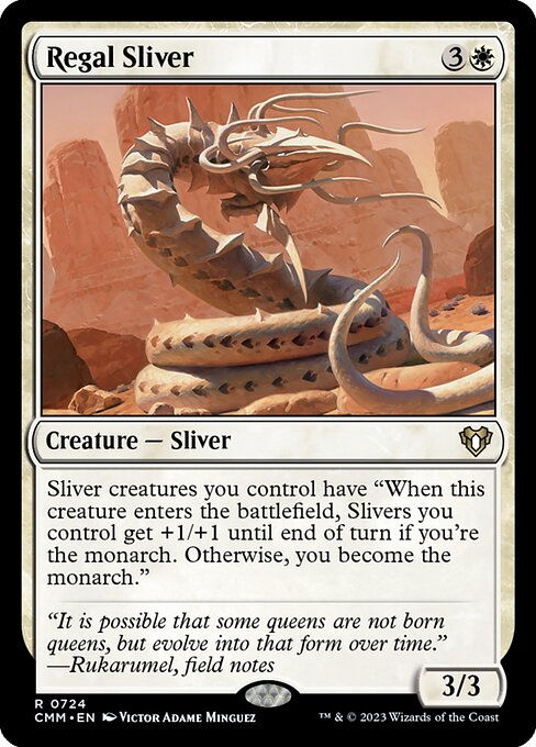 Regal Sliver (cmm) (Commander Deck)