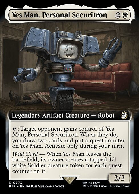 Yes Man, Personal Securitron (pip) (373) / Extended Art