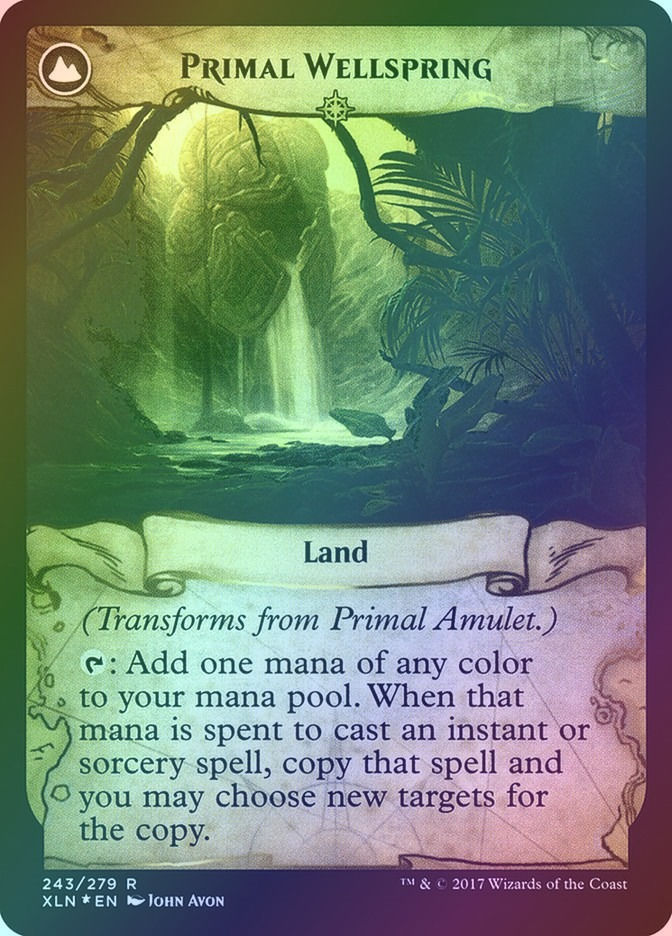 Primal Amulet // Primal Wellspring (PXLN) (243s) / Foil — cara 2 de 2