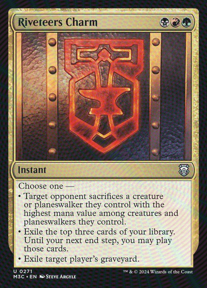 Riveteers Charm (M3C) (271) / Ripple Foil