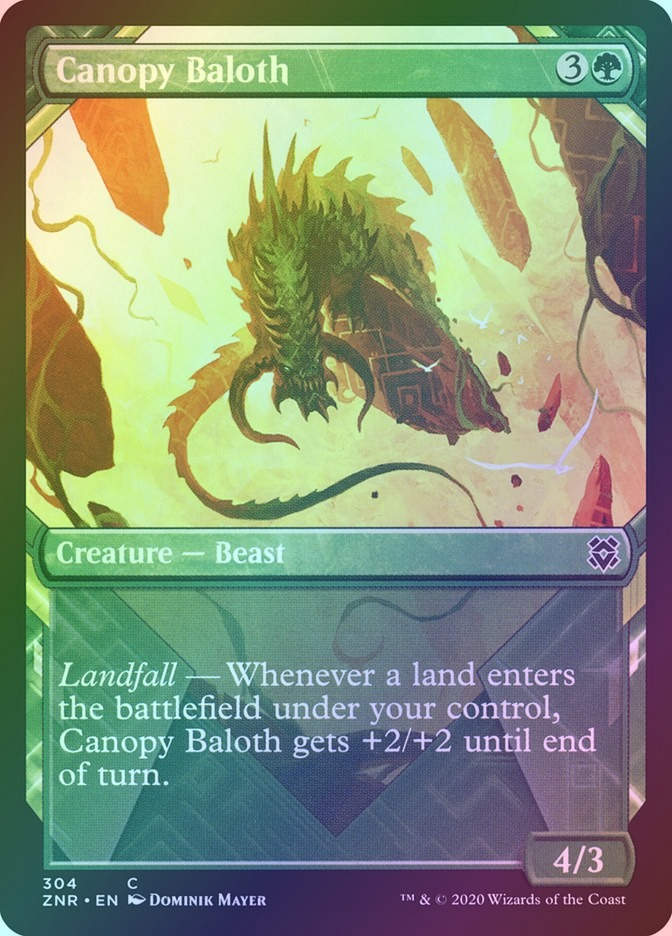 Canopy Baloth (ZNR) (304) / Showcase / Foil