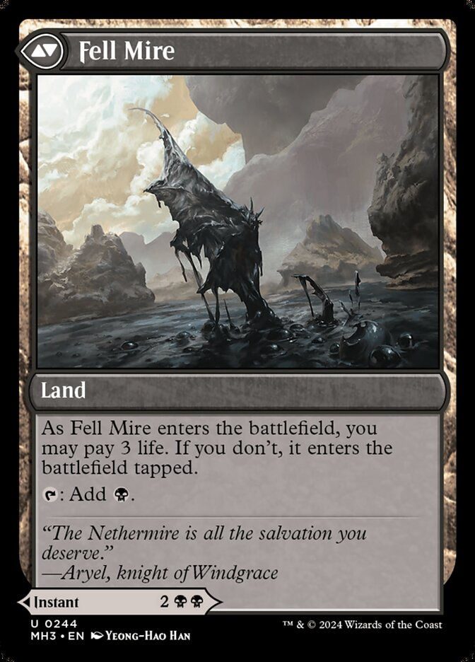 Fell the Profane // Fell Mire (MH3) (244) — cara 2 de 2