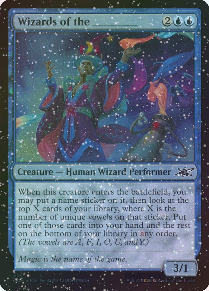 Wizards of the _____ (UNF) (350) / Galaxy Foil