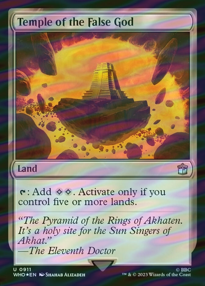 Temple of the False God (WHO) (911) / Surge Foil