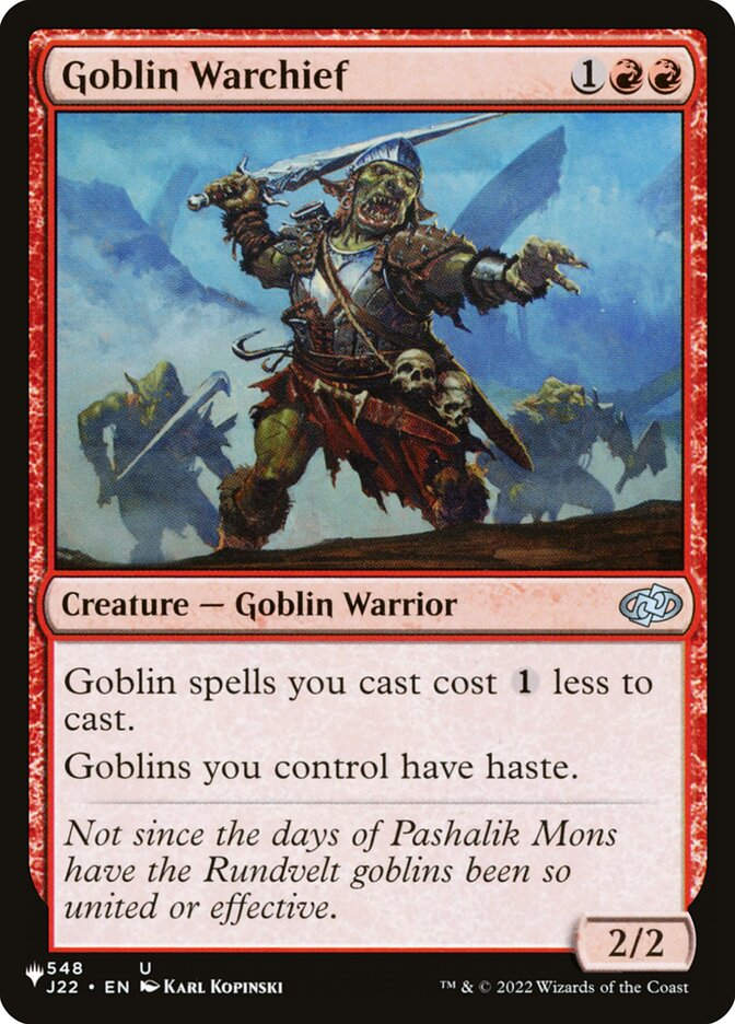 Goblin Warchief (PLST) (J22-548)
