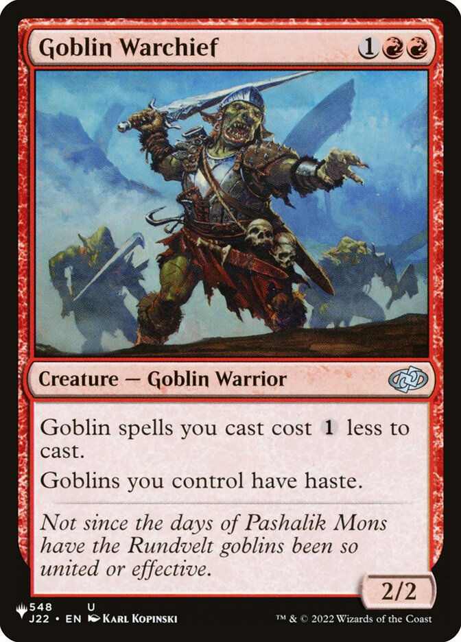 Goblin Warchief (PLST) (J22-548)