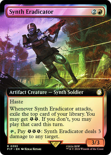 Synth Eradicator (pip) (393) / Extended Art Foil