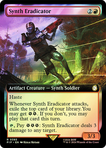Synth Eradicator (pip) (393) / Extended Art Foil