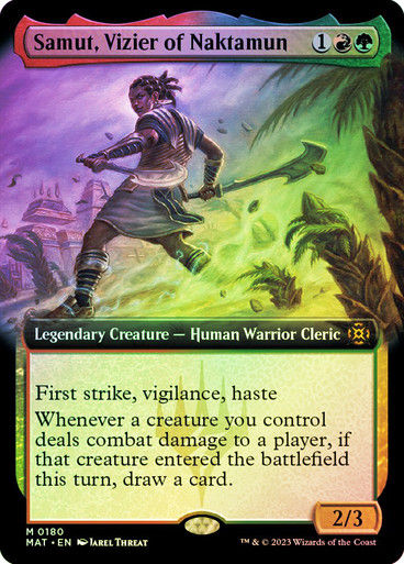 Samut, Vizier of Naktamun (MAT) / Extended Art / Foil