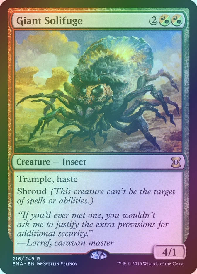 Giant Solifuge (EMA) (216) / Foil