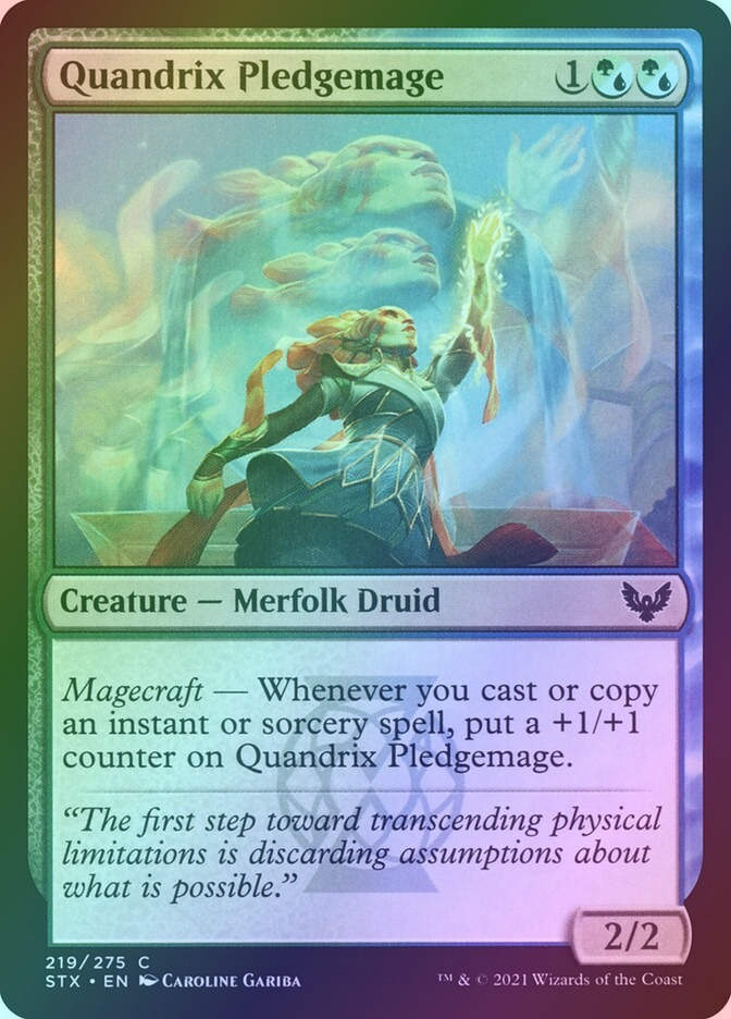 Quandrix Pledgemage (STX) (219) / Foil
