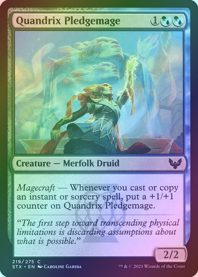 Quandrix Pledgemage (STX) (219) / Foil