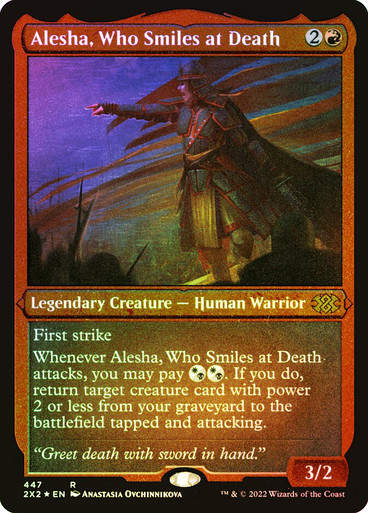 Alesha, Who Smiles at Death (2X2) / Etched Foil