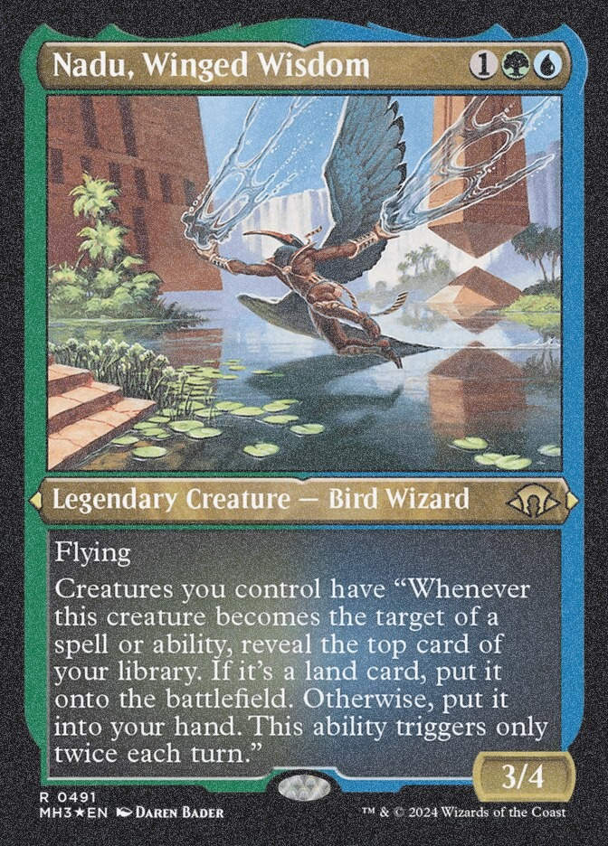 Nadu, Winged Wisdom (MH3) (491) / Foil Etched