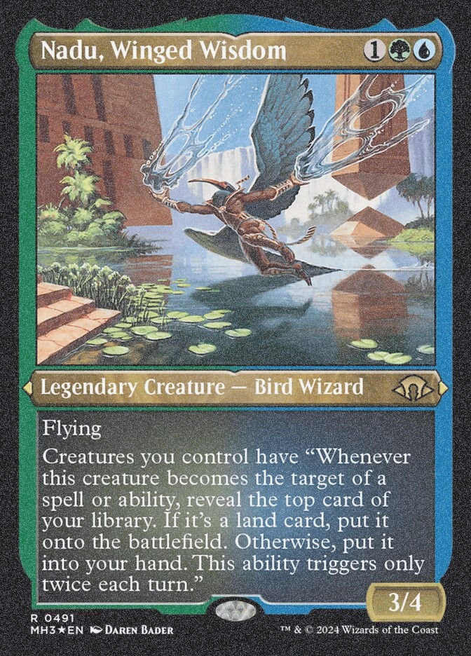 Nadu, Winged Wisdom (MH3) (491) / Foil Etched