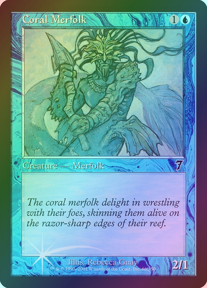 Coral Merfolk (7ED) (66★) / Foil