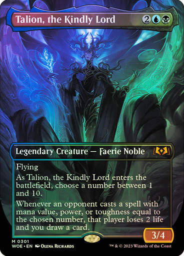 Talion, the Kindly Lord (woe) / Borderless Foil