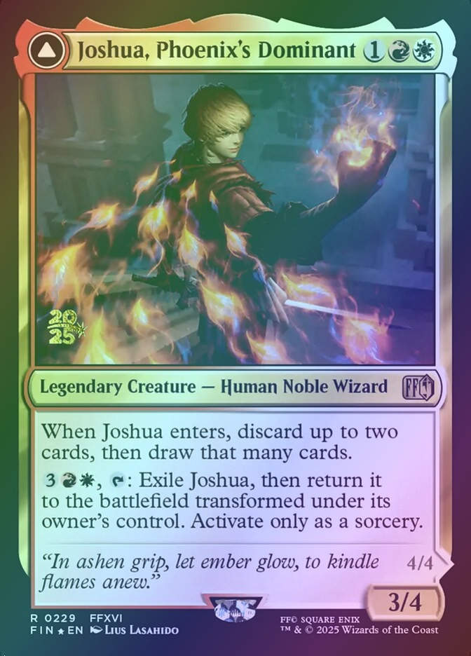 Joshua, Phoenix's Dominant // Phoenix, Warden of Fire (PFIN) (229s) / Foil