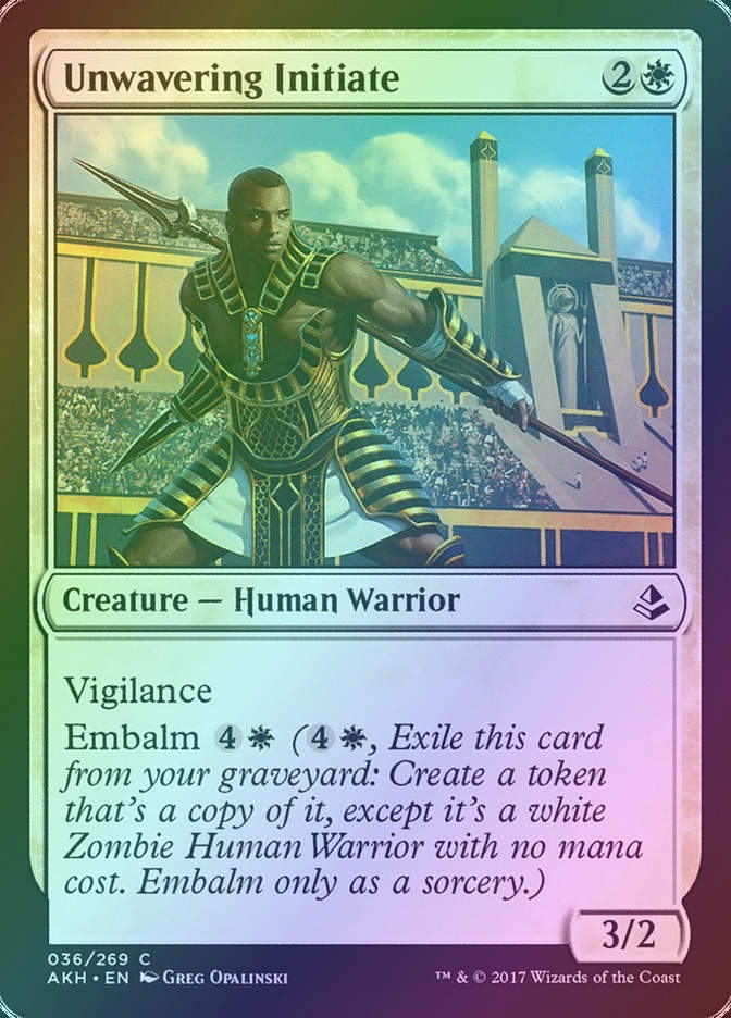 Unwavering Initiate (AKH) (36) / Foil