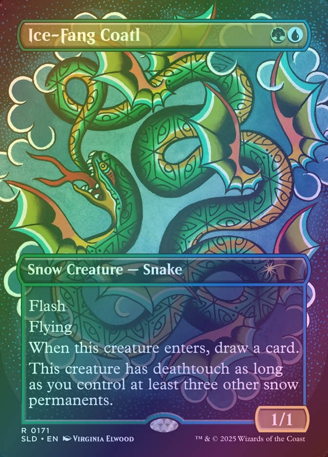 Ice-Fang Coatl (SLD) (171) / Borderless / Foil