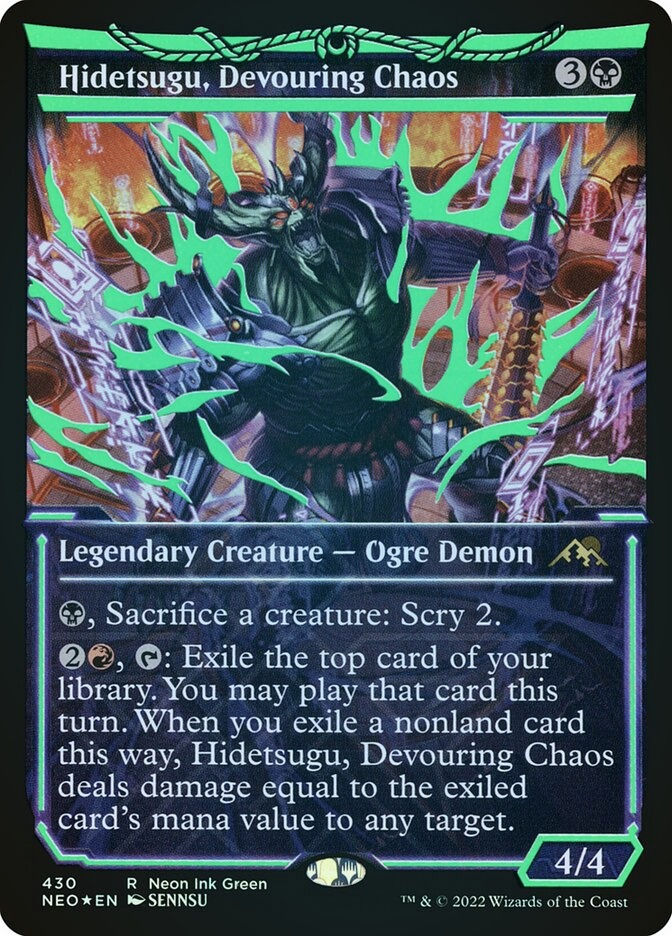 Hidetsugu, Devouring Chaos (NEO) (430) / Showcase / Neon Ink Foil