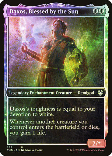 Daxos, Blessed by the Sun (THB) (258) / Showcase / Foil