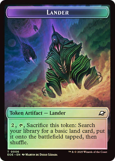Lander Token (#006) // Robot Token (TEOE) / Foil