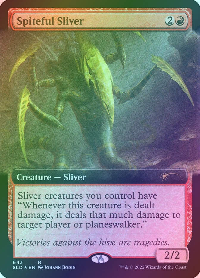Spiteful Sliver (SLD) (643) / Extended Art / Foil