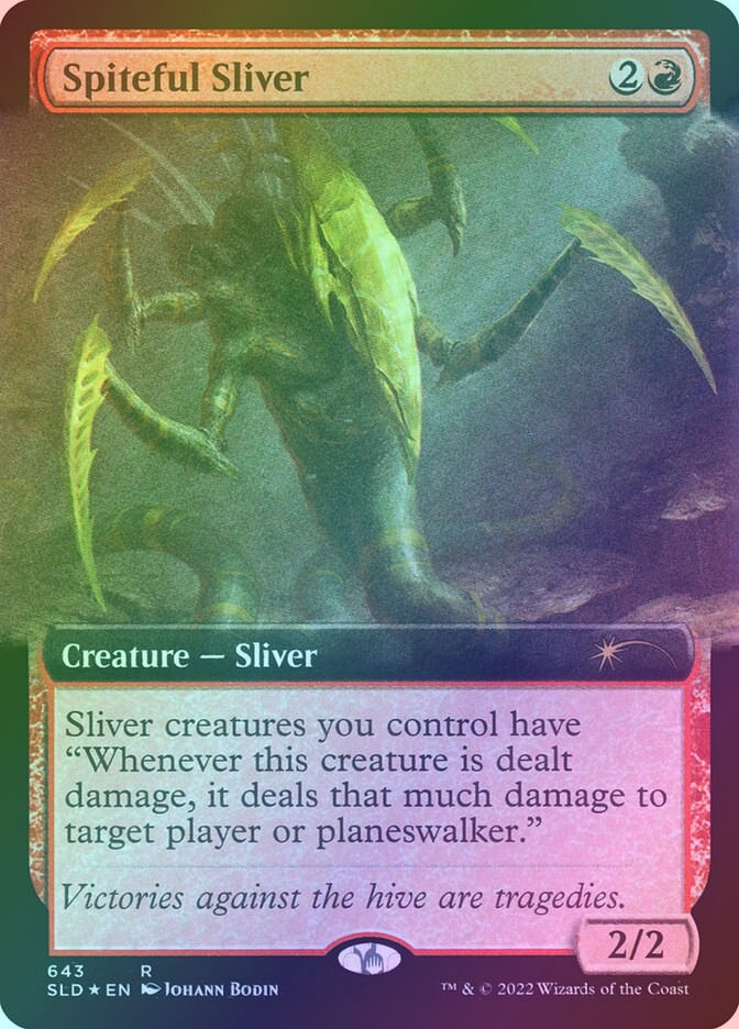 Spiteful Sliver (SLD) (643) / Extended Art / Foil