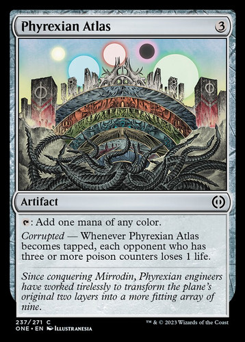 MTG アーティストプルーフ 『Phyrexian Atlas』 エムラクール Phyrexian Atlas (ONE) | MTG Wolf México